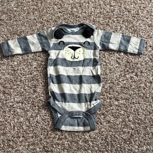 Bear Striped Onesie